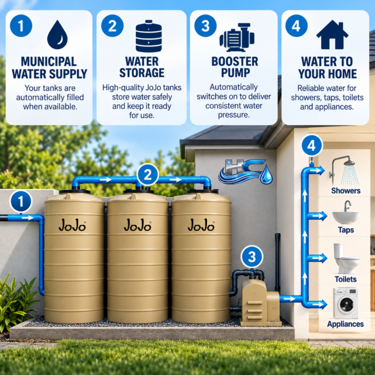 how does a water backup system work