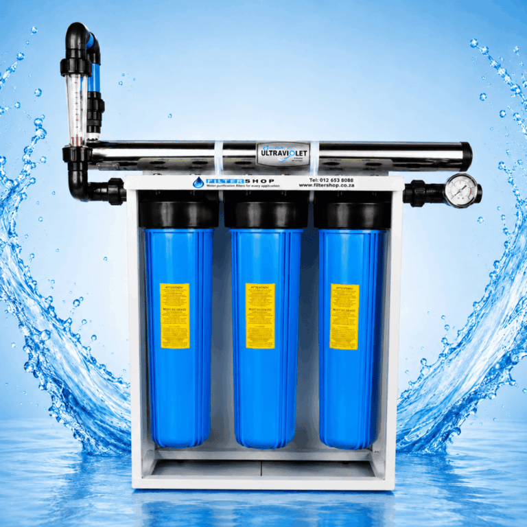3 Stage Big Blue Filtration with UV Light